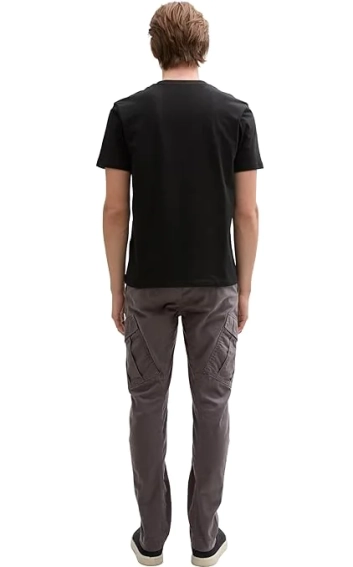 Брюки Denim Men&#39;s Regular Tapered Cargo Pants 1042559-11587 Tom Tailor L Темно-серый 1042559-11587 фото 3 — интернет-магазин Tapok