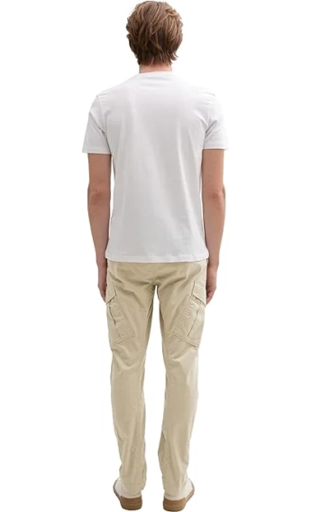 Брюки Denim Men&#39;s Regular Tapered Cargo Pants 1042559-35723 Tom Tailor L Бежевый 1042559-35723 фото 3 — интернет-магазин Tapok