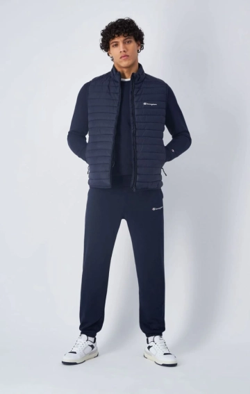 Штани elastic cuff pants 219895-BS501 Champion L Темно-синій 219895-BS501 фото 3 — інтернет-магазин Tapok
