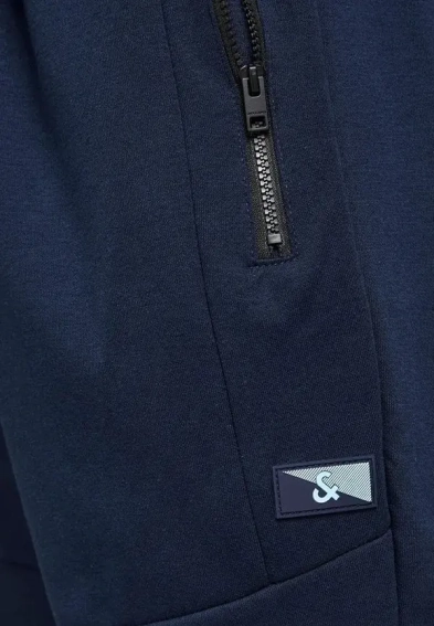 Брюки JPSTWILL JJAIR SWEAT PANTS NOOS NB 12184970-Navy Blazer-Detail:MELANGE Jack&amp;Jones M Темно-синие 12184970-Navy Blazer-Deta фото 4 — интернет-магазин Tapok