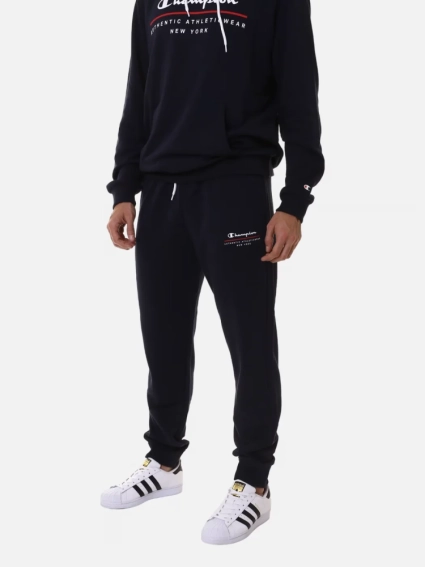 Штани rib cuff pants 219732-BS501 Champion L Темно-синій 219732-BS501 фото 1 — інтернет-магазин Tapok