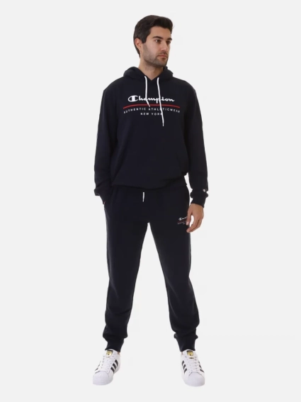 Штани rib cuff pants 219732-BS501 Champion L Темно-синій 219732-BS501 фото 3 — інтернет-магазин Tapok