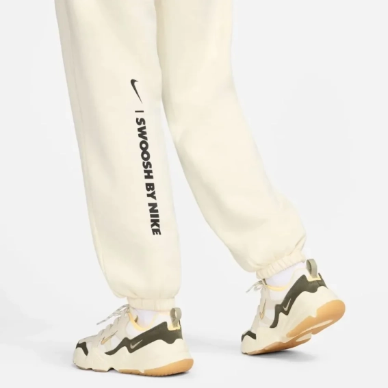 Брюки W NSW FLC PANT GLS FZ4632-113 Nike M Бежевый FZ4632-113 фото 4 — интернет-магазин Tapok