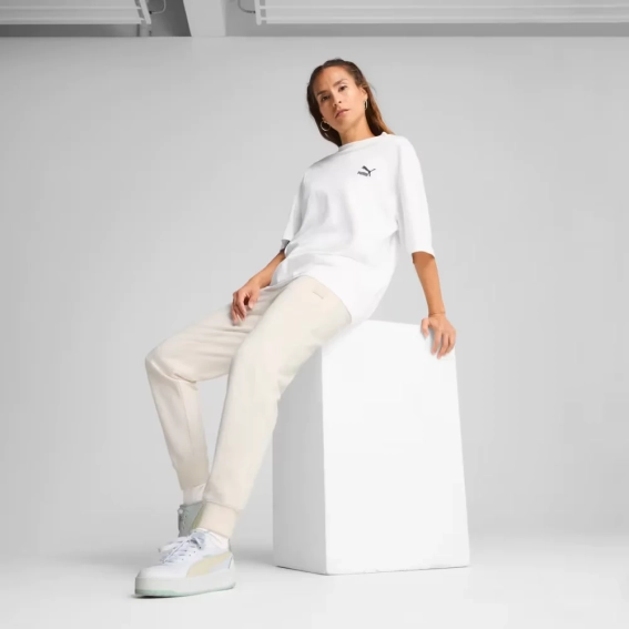 Брюки спортивные ESS ELEVATED Sweatpants 68501999 Puma L Кремовый 68501999 фото 3 — интернет-магазин Tapok