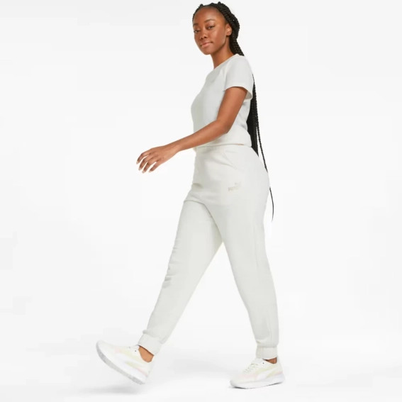 Брюки спортивные ESS+ Embroidery Pants 84709399 Puma L Белый 84709399 фото 3 — интернет-магазин Tapok