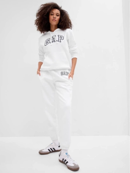 Штани спортивні LOGO JOGGER SWEATPANTS 463492-18 GAP L Білий 463492-18 фото 1 — інтернет-магазин Tapok