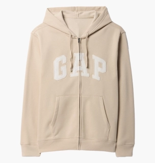 Толстовка чоловіча Gap Logo Zip Hoodie Beige 683050081