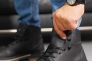 Мужские ботинки кожаные зимние черные CrosSAV 328 Фото 3