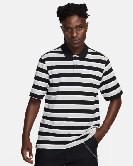 Футболка поло Nike Club Striped Polo Shirt FN3896-010 фото 1 — интернет-магазин Tapok