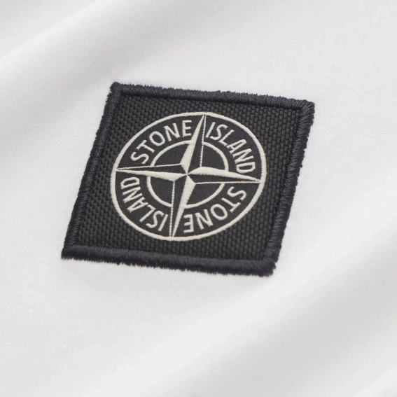 Футболка Stone Island White K1S152100039S0013-V0001 фото 3 — інтернет-магазин Tapok