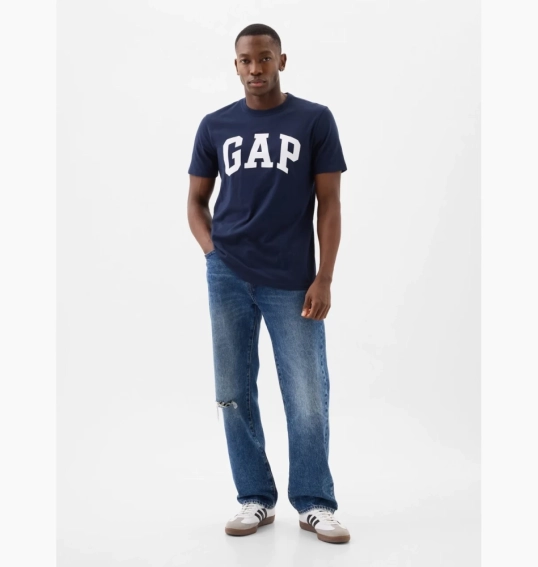 Футболка чоловіча Gap Everyday Soft Crewneck T-Shirt Blue 855769081 L 855769081 фото 3 — інтернет-магазин Tapok