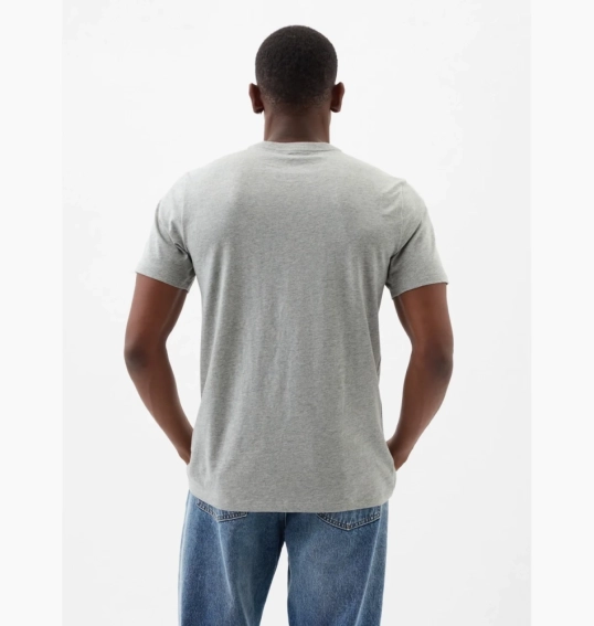 Футболка чоловіча Gap Everyday Soft Crewneck T-Shirt Grey 855769001 L 855769001 фото 2 — інтернет-магазин Tapok