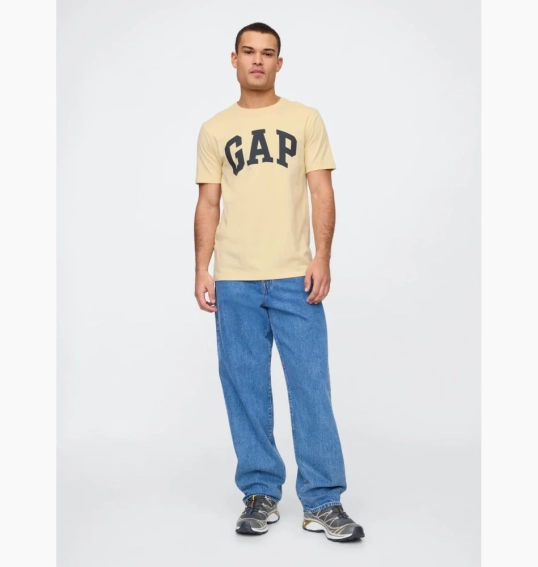 Футболка мужская Gap Everyday Soft Logo T-Shirt Beige 855769181 L 855769181 фото 1 — интернет-магазин Tapok