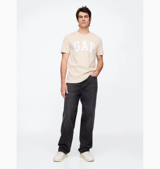 Футболка мужская Gap Everyday Soft Logo T-Shirt Grey 855769221 L 855769221 фото 1 — интернет-магазин Tapok