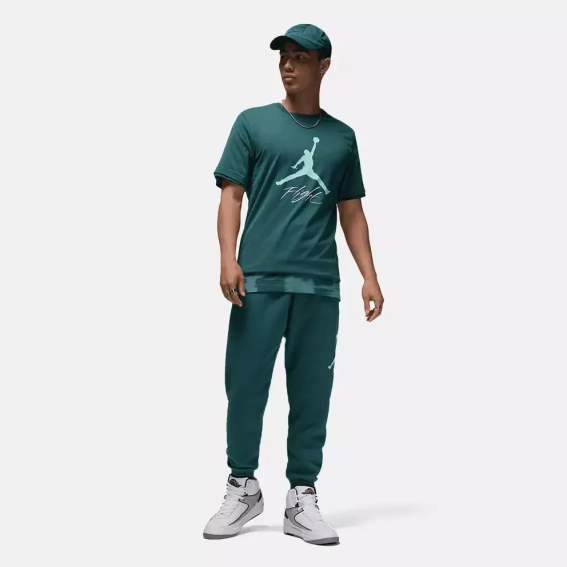 Футболка Air Jordan Flight Hbr Tee Green AO0664-366 фото 3 — интернет-магазин Tapok