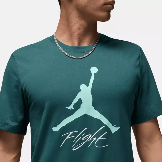 Футболка Air Jordan Flight Hbr Tee Green AO0664-366 фото 5 — интернет-магазин Tapok