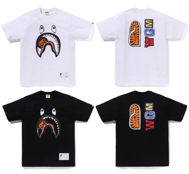Футболка Bape x Joshua Vides Milo Shark Tee 2K73110923 фото 1 — інтернет-магазин Tapok