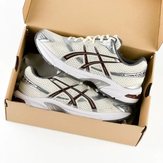 Кроссовки Asics GEL-1130 CREAM/REDDISH BROWN 1202A164-119 фото 6 — интернет-магазин Tapok