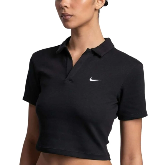 Футболка W NSW ESSNTL SS POLO CRP TOP DV7884-010 фото 3 — интернет-магазин Tapok