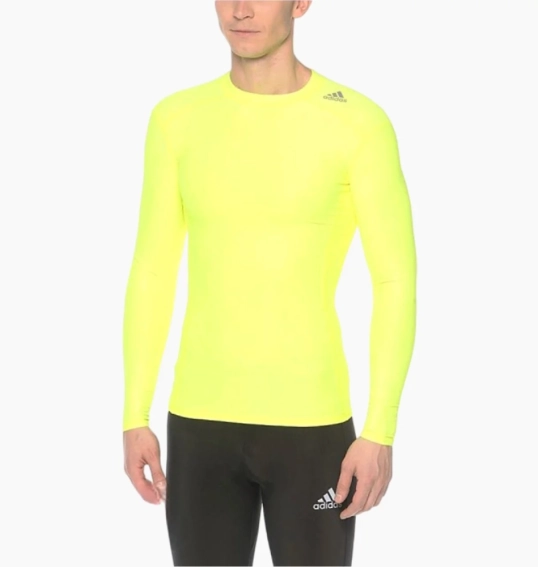 Кофта чоловічий Adidas Tf Chill Ls Yellow S95669 фото 1 — інтернет-магазин Tapok