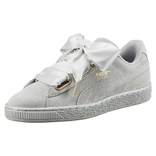 Кроссовки (SNEAKERS) Puma Suede BASKET &quot;Heart Satin&quot; (362 714 02) 37.5 (24.5 см.) 362 714 02 фото 1 — интернет-магазин Tapok