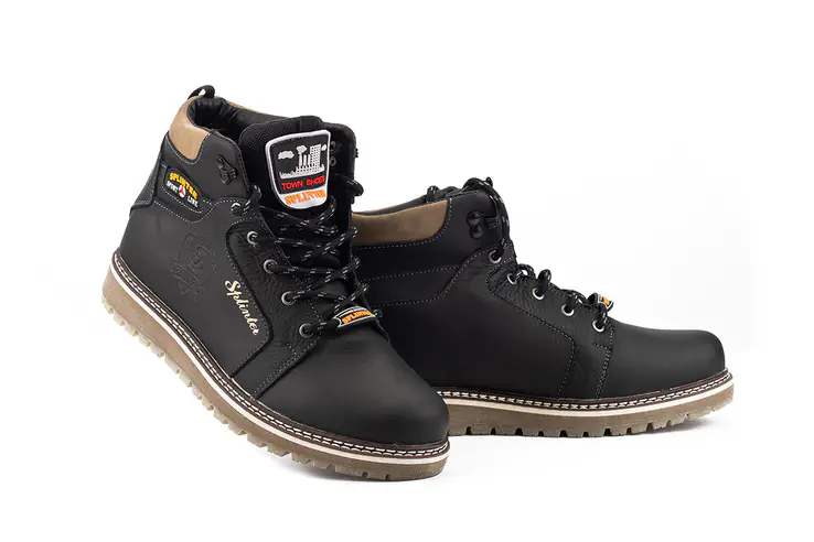 Підліткові черевики шкіряні зимові чорні Splinter Boy 1517 Sport Line фото 1 — інтернет-магазин Tapok