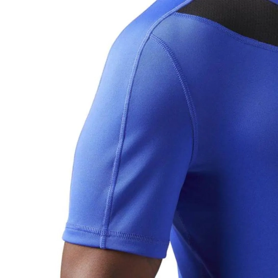 Футболка чоловіча Reebok Wor Tech Top Blue D94311 фото 3 — інтернет-магазин Tapok