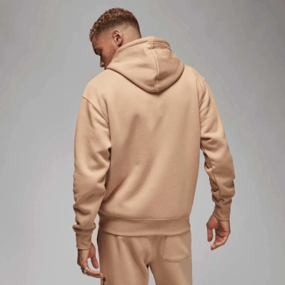 Худые мужские Air Jordan Ess Flc Baseline Hoodie Beige FD7545-200 фото 2 — интернет-магазин Tapok