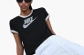 Футболка жіноча Nike Sportswear Short-Sleeve Ringer T-Shirt Black IF4072-010 Фото 1
