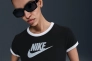 Футболка жіноча Nike Sportswear Short-Sleeve Ringer T-Shirt Black IF4072-010 Фото 2
