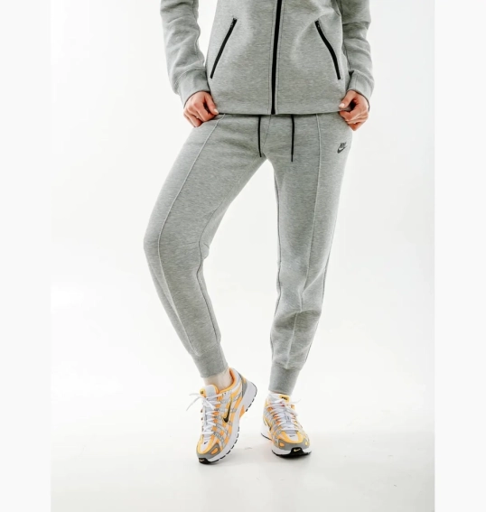 Костюм спортивний жіночий Nike Tch Flc Fz Wr Grey FB8338-063  FB8330-063 фото 6 — інтернет-магазин Tapok