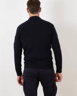 Кофта C.P. Company Knitted Pullover Zip Total Eclipse 16CMKN166A 004037A