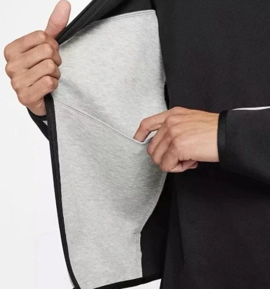 Толстовка Nike M TCH FLC FZ WR HOODIE HV0949-011 фото 6 — интернет-магазин Tapok