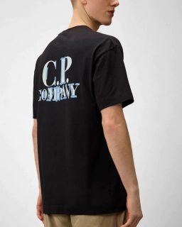 Футболка C.P. Company. Logos T-Shirt 18CMTS148A 006586W