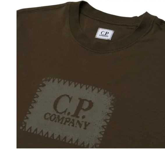 Футболка CP Company Men's Short Sleeve T-Shirt 18CMTS029A 005100W фото 4 — інтернет-магазин Tapok