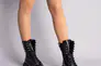 Ботинки женские кожа наплак черные на шнурках и с замком Фото 2