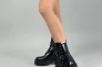 Ботинки женские кожа наплак черные на шнурках демисезонные Фото 10