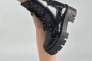 Ботинки женские кожа наплак черные на шнурках зимние Фото 13