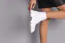 Черевики жіночі шкіряні білі на шнурках демісезонні Фото 4