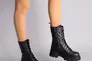 Ботинки женские кожаные черные на шнурках и с замком Фото 6