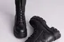 Ботинки женские кожаные черные на шнурках и с замком Фото 9