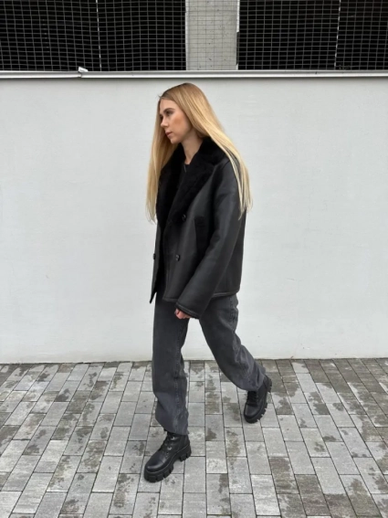 Ботинки женские кожаные черные на шнурках зимние фото 15 — интернет-магазин Tapok