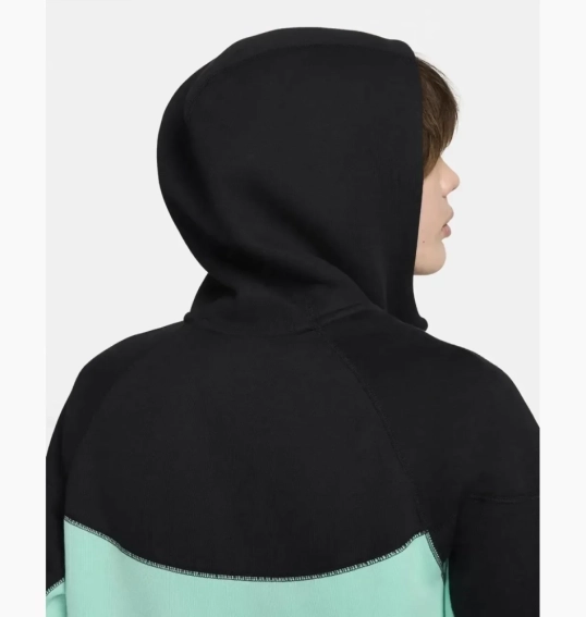 Костюм Nike Tech Fleece (чорно-м`ятний) HF4432-349_HF4433-349 фото 2 — інтернет-магазин Tapok