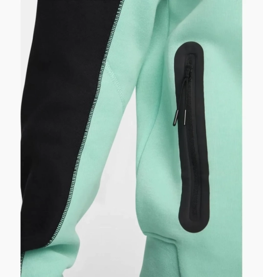 Костюм Nike Tech Fleece (чорно-м`ятний) HF4432-349_HF4433-349 фото 3 — інтернет-магазин Tapok