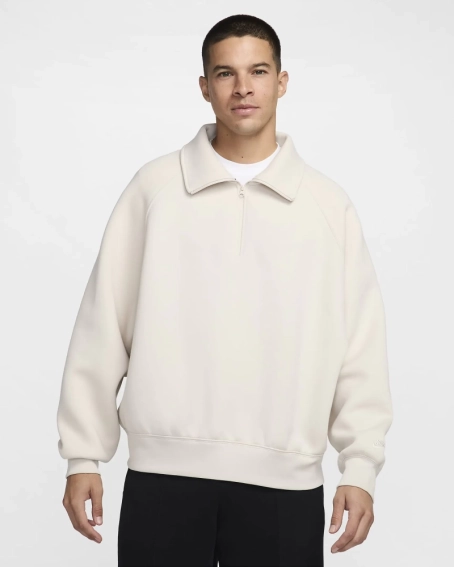 Світшот NIke Tech Fleece (бежевий) FZ7568-104 фото 1 — інтернет-магазин Tapok