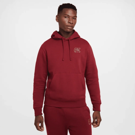 Худые Nike Club Fleecce (красное) HQ2476-677 фото 1 — интернет-магазин Tapok