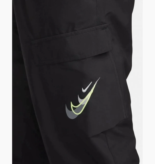 Штани Nike Wolven Cargo (чорні) FZ0206-010 фото 5 — інтернет-магазин Tapok