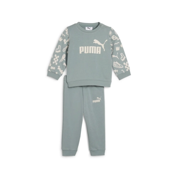 Костюм спортивный детский SANDY ADVENTURES Crew Set 68628430 Puma 104 Зеленый 68628430 фото 1 — интернет-магазин Tapok
