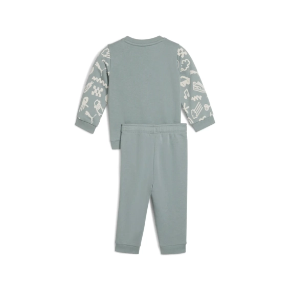 Костюм спортивный детский SANDY ADVENTURES Crew Set 68628430 Puma 104 Зеленый 68628430 фото 2 — интернет-магазин Tapok