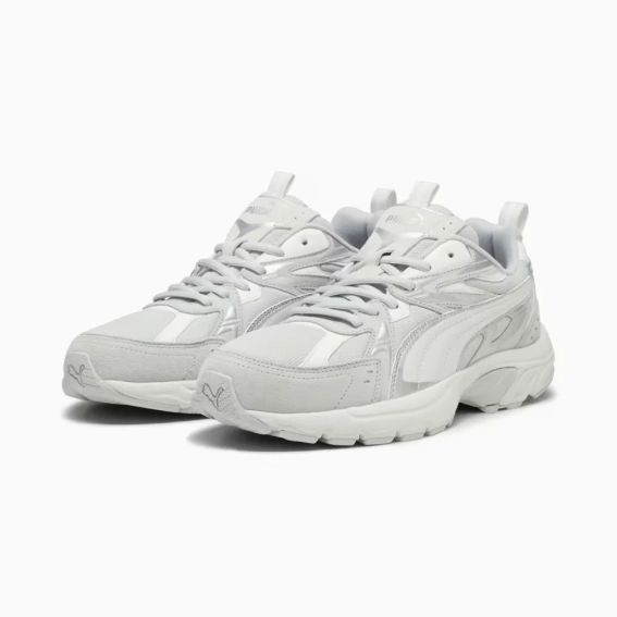 Кроссовки Unisex Milenio Tech Suede 39348902 Puma 10 (44,5) Серый 39348902 фото 3 — интернет-магазин Tapok